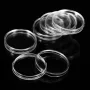100 Adet/Lot 20/25/27/30mm Şeffaf Plastik Madeni Para Tutucu Evrensel Hatıra Madeni Para Kabuğu Koleksiyoncusu