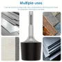 Rotary Hammer Drill Head 45# Steel Round Shank 95x36.8x10mm Wear Resistant Easy Installation for Walls Tiles Metal Sheets