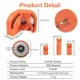 4 st elektrisk borrslipare professionell 11x6x7 cm snabbstål orange plast för litium- och AC-borrar multifunktionsverktyg