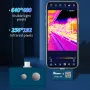 MUSTOOL M2 Thermal Camera 256 x 192 IR High Resolution with Visual Camera for Android 25Hz Refresh Rate, Dual-Lens Thermal Imaging Camera for Smartphones and Tablets, PC