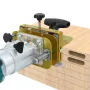 Dispositivo di mortasatura per macchina di rifilatura da 65 mm, staffa di scanalatura 2 in 1, elementi di fissaggio invisibili, localizzatore di punzoni, guida lineare, utensile per lavorazione del legno