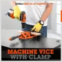 Quick-Release 90mm Drill Press Bench Vice High Carbon Steel Soft Grip Handle Fully Assembled for Woodworking Projects
