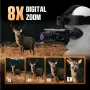 CIGMAN X1 PRO Night Vision Monocular 40MP Photo 4K Video Recording 8X Zoom 5X Optical Magnification 600m Night Range OLED Dual Display IP54 Waterproof