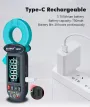 WinAPEX 268C Leakge Current Tester Clamp Meter AC 60mA-100A 0.01mA Resolution High Precision Leakage Type-C Rechargeable Digital Multimeter Electrical Tester Backlit LCD Display