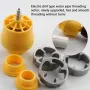 6pcs Thread Maker Tools Kit Plastic Pipe Thread Die Kit Plumbing Thread Tools Water Pipe Die Tap Wrench Set Tool Plumbing Repair