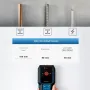 GLM100-23 Laser Distance Measurement Tool 100mm Detection Depth IP54 Waterproof Compact Design Accurate Metal Wire Scanner Portable Size