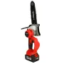 Mensela CS-L3 8Inch Cordless Brushless Electric Chain Saw W/ 4Ah Battery Rechargeable Chainsaw for Tree Trimming Branch Wood Cutting Woodworking Tool