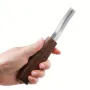 Wood Carving Knife CR-V Steel Bevel Marking Knife 15mm Curved Bevel Edge Hand Chisel With Comfortable Wooden Handle