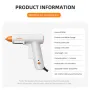RAYENR Home Hot Melt Glue Gun 20W 110V-240V Quick Preheat 7mm Sticks Aluminum Alloy Nozzle Compact Design 30PCS/60PCS Optional Glue Sticks