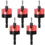 5PCS Countersink Drill Bit Set High Quality Steel Adjustable Depth Stop Hex Shank Varied Sizes 2.8 to 4x8mm Woodworking Tools