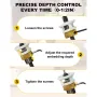 Carbide Tipped Countersink Drill Bits Set Low Friction Depth Stop 1/4\ Hex Shank Replaceable HSS Pilot Drill Wood Plastic Woodworking