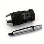 HT2942 MT2-B16 Arbor Self-Tightening Keyless Lathe Drill Chuck 1-13mm Capacity 45# Steel for Drill and Milling Machines