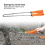 11-Teeth Outdoor Portable Hand Zipper Saw 65cm Wire Survival Tool High Strength Ferromanganese Sharp Blade Camping Hiking Multi Functional Cutting