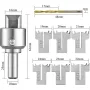 16PCS Wooden Beads Drill Bit Set Wooden Thick Ring Maker Woodworking Milling Cutter for Making Wooden Rings and Jewelry