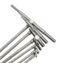 Conjunto de medidores telescópicos de precisão de 6 peças, 8-150 mm, conjunto de medidores de furo em T interno, cabeça quadrada banhada, micrômetro telescópico, ferramentas de medição