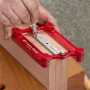 Imperial Metric Self-centering Doweling Jig Drill Guide Hole Punch Locator Precision Woodworking Tool