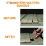 Deck Lever Tool Board Bending Straightening Locking Composite Material Multi Joist Compatibility Grooved Deck Fastening Dense Hardwood Pressure Treated Wood Installation Tool Lightweight Sturdy