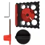 8 Holes Carbide Inserts Dowel Maker Jig High Speed Dowel Cutter Dowel Plate for Wood Rod Milling Pin Round Rod Auxiliary Tool
