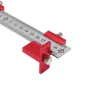 ENJOYWOOD Red Aluminum Alloy Metric/Inch Cabinet Hardware Jig 5mm Drill Guide Cabinet Handle Template Jig