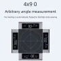 SHSIWI Dual Laser Protractor Digital Inclinometer Angle Measure Cross Laser Type-C Magnetic Base Dual Screen Accurate Measurement Tool