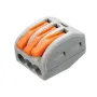 Excellway® ET25 2/3/5 Pins Spring Terminal Block 5Pcs Electric Cable Wire Connector
