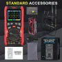 ET853C 3-in-1 2CH 70Mhz Oscilloscope Multimeter Signal Generator 3-In-1 200Msps Sampling Rate Bandwidth Dual Channel Color Screen Rechargeable Battery Auto Range Test Data Storage