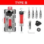 Countersink Drill Bit 3-in-1 Aluminum Alloy Body High Speed Steel Blades Adjustable 90 Degree Precision Universal Hex Shank for Wood Aluminum Craftsmanship Tools