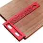 L Type 160/200mm Aluminum Alloy Woodworking Square Hole Positioning Metric Measuring Ruler Carpenter Scriber