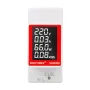 SINOTIMER SDM008 AC Din Rail Multifunctional Meter with LCD Display Measures AC Power Voltage (50-300V) Current (0-100A) Active Power (0-30kw) Energy Consumption (0-1999kwh) Ideal for Effective Energy Management and Consumption Monitoring