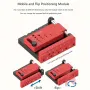 Round Rod Center Finder Horizontal Drill Presser Adjustable Screw High Accuracy for Woodworking Metalworking DIY