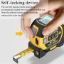 3 In 1 40M/60M Laser Tape Measure Rangefinder 5m Tape Ruler Infrared High-precision Intelligent Electronic Ruler Building Distance Meter