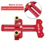Thin Table Saw Jig Adjustable Aluminum Guide Fits 3/8 x 3/4 U Slot 1/4 x 3/8 T Slot Precision Cutting Laser Engraved Scales 3 Pulley Design