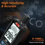 RD700 Carbon Monoxide Detector High Accuracy 0-1000 PPM Sensor Portable LCD Display Rechargeable Battery CO Gas Alarm Monitor for Home and Industrial Safety