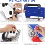 45 Degree Grinder Jig Tile Chamfering Tool Angle Grinder Stand Stainless Steel ABS Construction Secure Clamping System Suitable for Ceramic Stone Cutting Professional Precision