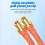 DIY Handheld Spot Welding Pen Gold-Plated Pure Copper 1500A High Conductivity 66cm Compact 414g for Battery 18650 Welding
