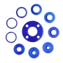 10PCS Router Template Guide Bushing Set Aluminum Alloy 8 Guide Bushings 2 Lock Nuts Woodworking with Router Jigs and Templates