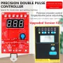 Spot Welding Machine Control Board 40A 100A Single Double Pulse Adjustable Voltage Compensation Anti Shake Foot Pedal Accurate Current Control for Transformer Up to 3000W