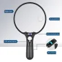 Handheld 135mm Large Lens Magnifying Glass with 10x 20x 45x Magnification LED and UV Light for Reading and Antique Appraisal