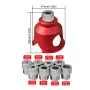 JIGHOLE 3-10mm Doweling Jig Drill Guide 90 Degree Straight Hole Positioner with 8 Steel Bushings Accurate Woodworking Tool