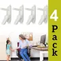 4Pcs Dreambaby Child Protection Door Lever Lock Quick Install 3M Adhesive Toddler Door Safety ABS Design One Hand Use
