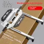 Aluminum Alloy Door Hinge Jig Guide Woodworking Hole Opener Door Slotting Locator Door Lock Jig for Door Lock Installation