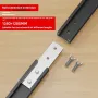 BOHAN Cutting Machine Positioning Fence Aluminum Alloy 1280mm/2560mm Adjustable Clamp Range Precision Guide Track for Woodworking