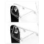 Table Saw Protective Guard Cover Anti Dust Safety Shield Transparent Plastic Fits 7-12 Inch Includes Riving Knife for Woodworking Workstation Cleanliness