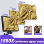 Mustool DM12 10.1'' HDMI Digital Microscope 2000X Coin Microscope with IPS Screen 20MP Soldering Microscope with 8LEDs