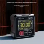 ETOPOO Digital Inclinometer Angle Gauge Cross Laser Projection 360 Degree Measurement Magnetic Base LED Backlight IP54 Waterproof Precision Tool
