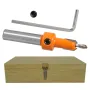 Drillpro 5Pcs Carbide Tip 8mm Shank HSS Woodworking Countersink Router Bit Set Screw Extractor Remon Demolition for Wood Milling Cutter