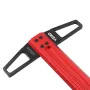 VEIKO TS Imperial 12 to 30 Inch Aluminum Alloy Precision Woodworking Scriber Positioning Marking T Ruler 1/16 Inch Per Hole