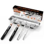 5-Piece Magnetic Pickup Tools Set Telescoping Rust-Proof 15LB 10LB 3LB 1.5LB Magnet Sticks Tray for Mechanics Automotive DIY Gifts