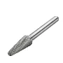 Drillpro RB29 5pcs 6mm Shank Tungsten Carbide Burr Rotary Cutter file Set Engraving Tool