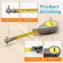 2m/6.56ft Rotape Tape Measure Compass with 10 Pencil Leads Measure Beam Compass for Drawing Circles and Lines